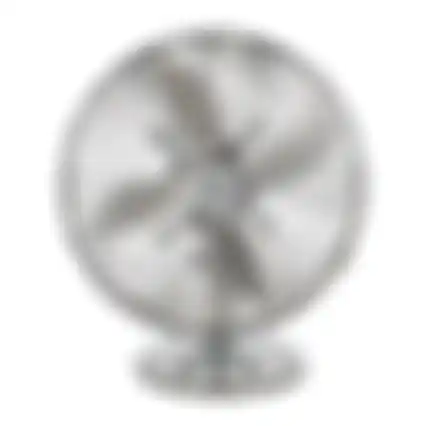 Ventilator tafel chroom 30cm Diamant