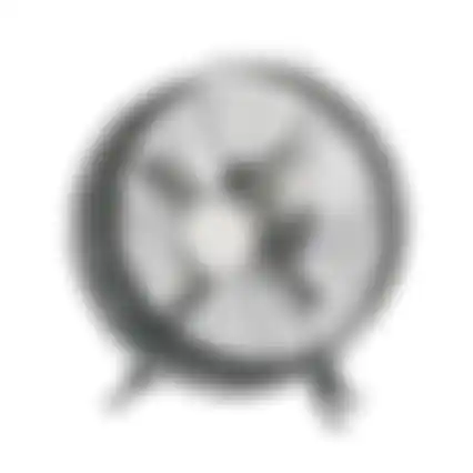 Ventilator retro zwart Diamant