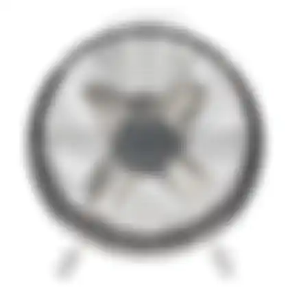 Ventilator retro zwart Diamant