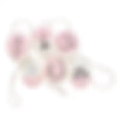 Hanger ei naturel roze 6st nc