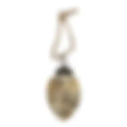 Hanger ei glas 6x4cm goud