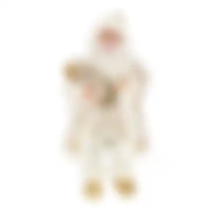 Kerstman 80cm luxe goud