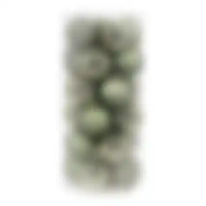 Kerstbal 6cm mix 26st rosemary green