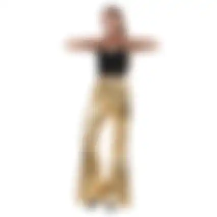 Broek flair goud