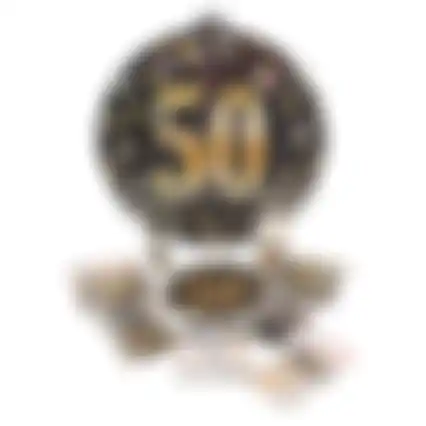 Bord 8st 23cm 50 jaar party gold