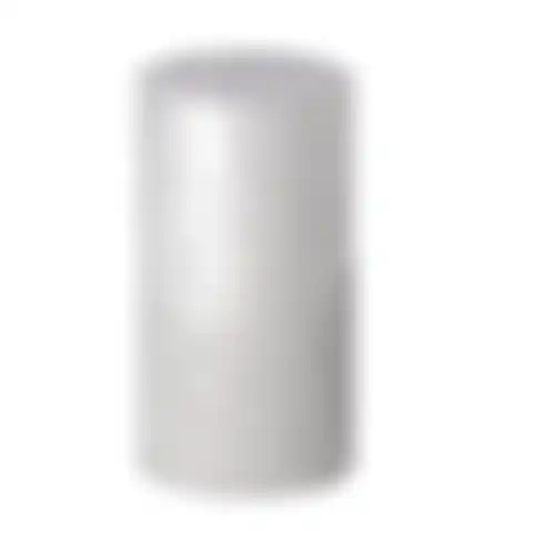 Kaars 70x130mm sand zilver