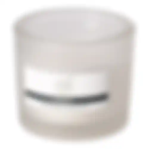 Kaars glas 12x8cm wit O'malley