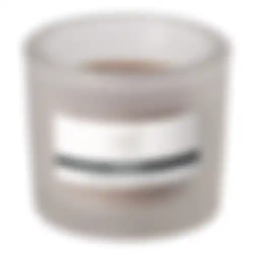 Kaars glas 9x8cm taupe O'malley