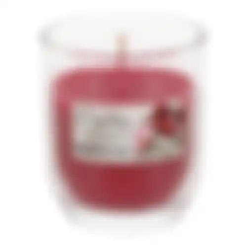 Geurkaars glas 7x8cm raspberry rose