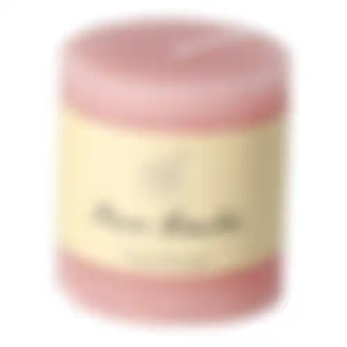 Kaars 70x75mm pastel roze O'malley