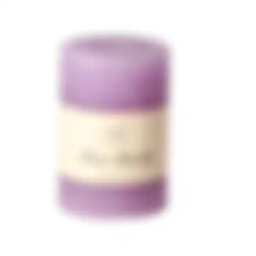 Kaars 70x100mm pastel paars O'malley