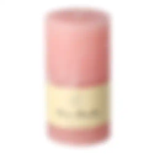 Kaars 70x130mm pastel roze O'malley