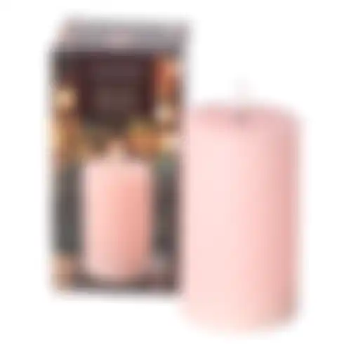 Kaars LED 15cm licht roze