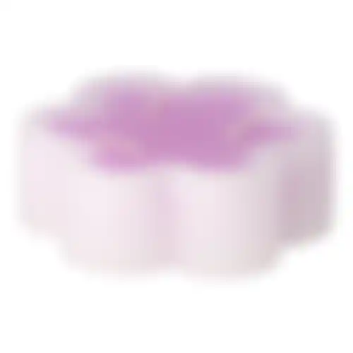 Kaars bloem lila 12x4cm