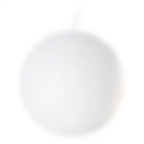 Kaars bol 80mm wit O'Malley