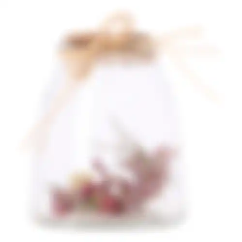 Fles bloemen glas 15cm multi NC