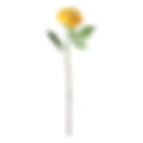 Bloem Peony geel 67cm