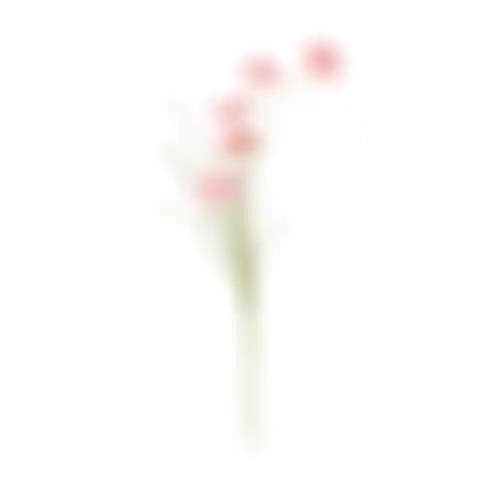 Bloem op steel roze 60cm