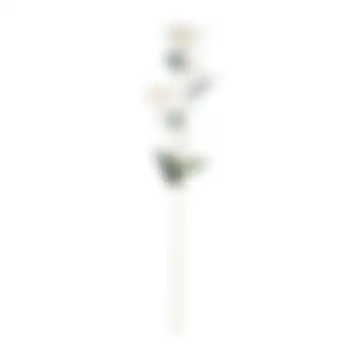 Bloem op steel wit 68cm