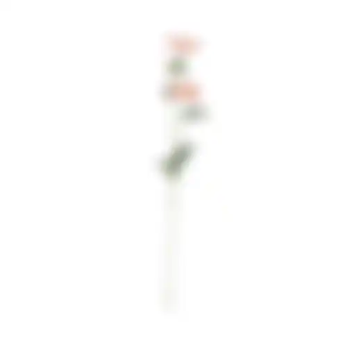 Bloem op steel licht roze 68cm