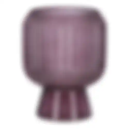 Vaas glas 19cm roze 2ass