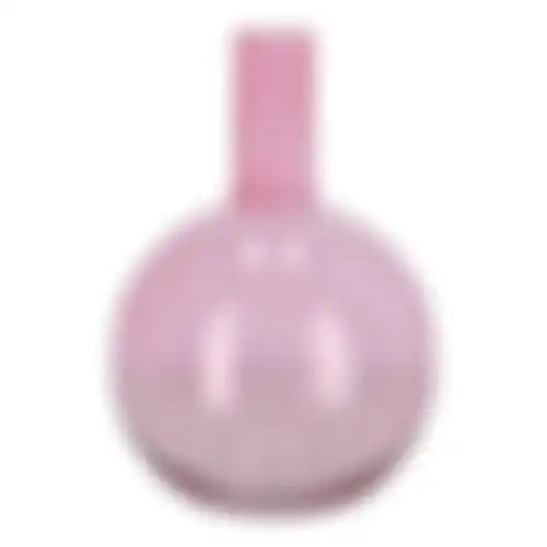 Vaas glas roze 32cm NC