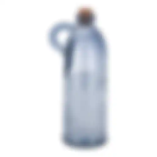 Fles glas Sitia grijs 22x8cm