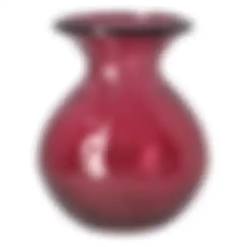 Vaas glas Verdal bordeaux 18x15cm