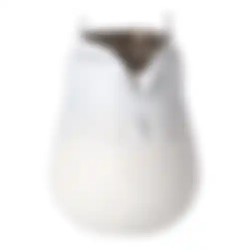 Theelichth glas uil 13cm wit
