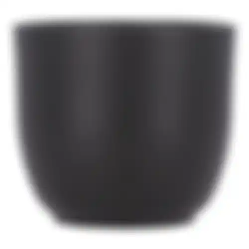 Pot Tusca rond zwart mat 9x10cm