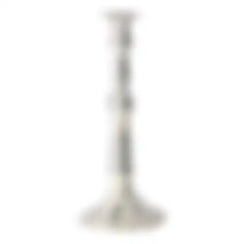 Kaarshouder metaal zilver 23cm NC