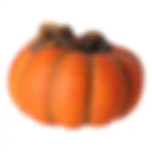 Pompoen deco 11cm oranje