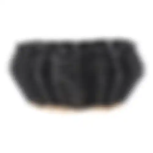 Mand riet rond zwart 19cm