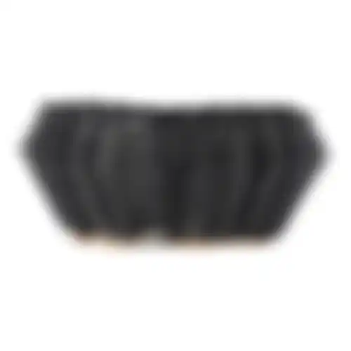 Mand riet rond zwart 24cm