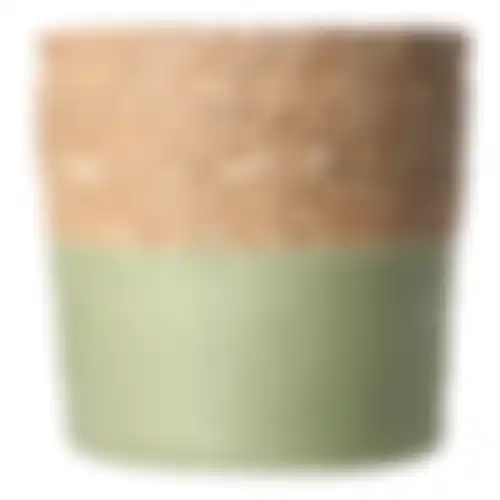 Mand rond 23x23cm groen