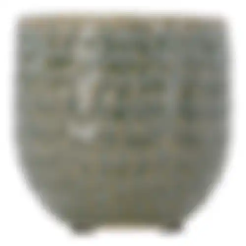 Pot keramiek groen 8x8cm nc