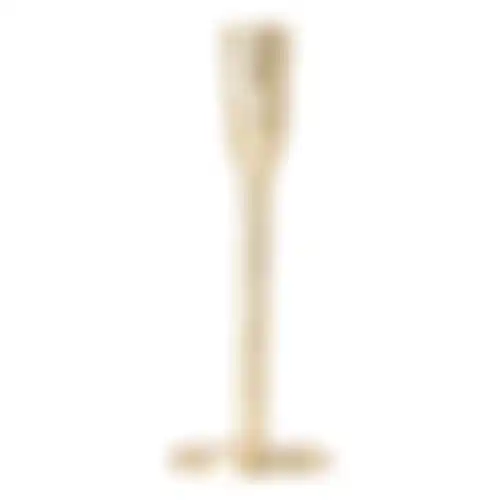 Kaarshouder diner metaal goud 20cm