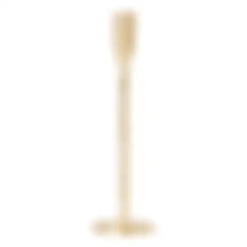 Kaarshouder diner metaal goud 30cm
