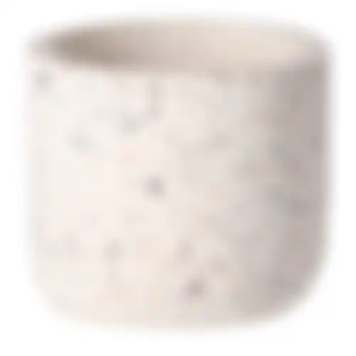 Pot cement wit 12x10cm nc