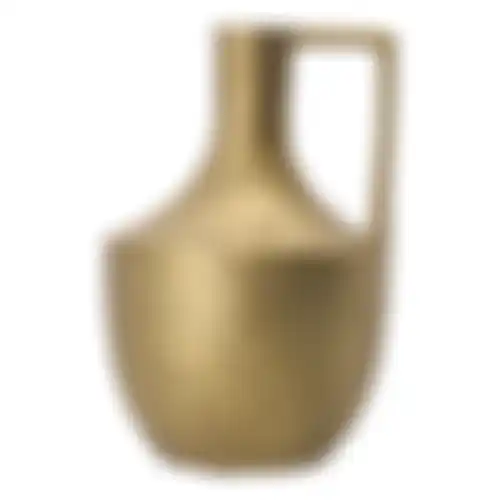Fles keramiek goud 16x25cm nc