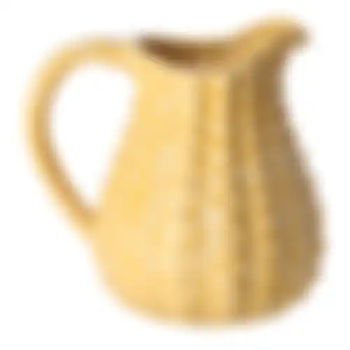 Karaf keramiek geel 19x18cm nc