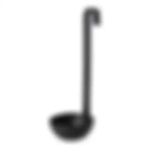 Hanger pollepel zwart 29cm