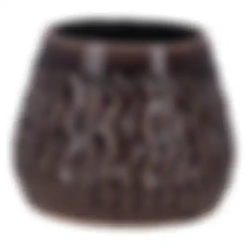 Bloempot grijs 16x13cm NC