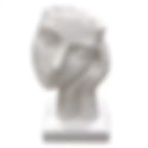 Pot gezicht wit