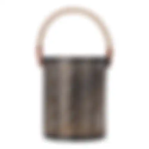 Lantaarn Garlan zwart goud 15x20cm