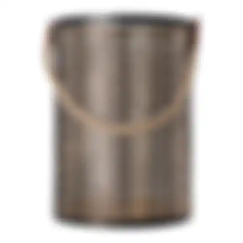 Lantaarn Garlan zwart goud 25x35cm