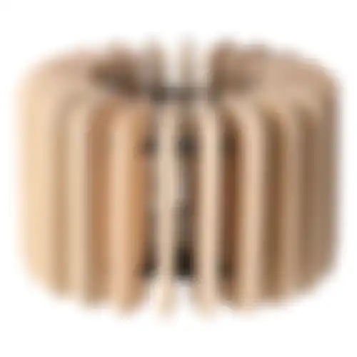 Theelichthouder hout 13cm