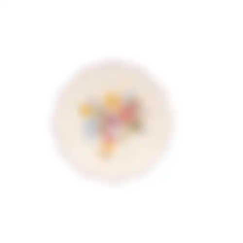 Bord bloemen 8cm