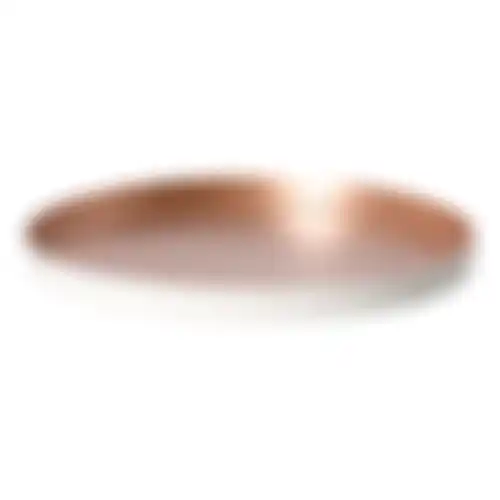 Tray 25cm rose gold wit