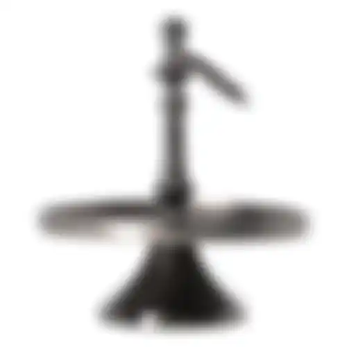 Etagere Teshig 22cm zwart